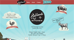 Desktop Screenshot of highlandkitchen.com