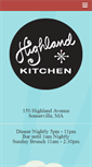 Mobile Screenshot of highlandkitchen.com